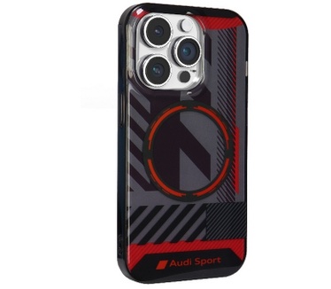 Audi IML Sport Back Case - Apple iPhone 14 Pro (6.1") - Zwart Zwart