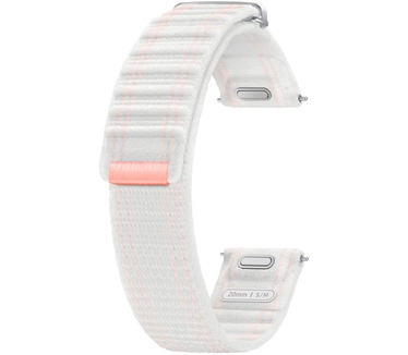Samsung Galaxy Watch7 Fabric Textiel Band Wit S/M