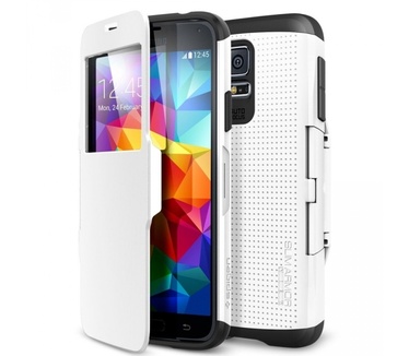 Spigen Case Slim Armor View Samsung Galaxy S5 SGP10997 (smooth white)