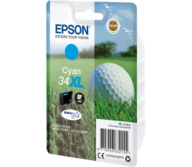 Epson Singlepack Cyan 34XL DURABrite Ultra Ink
