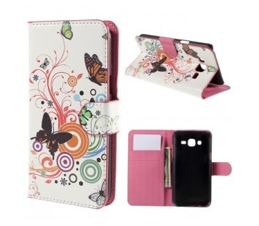 qMust Samsung Galaxy J5 wallet case - hoesje met stand - Spring