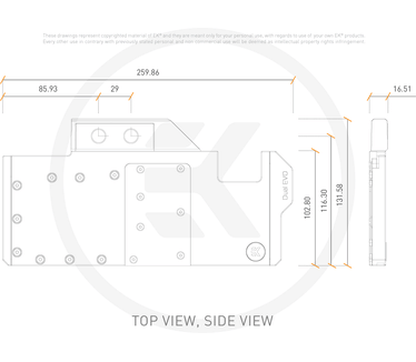 EK Water Blocks EK-Quantum Vector Dual Evo RTX 2070/2080 D-RGB - Nickel + Plexi