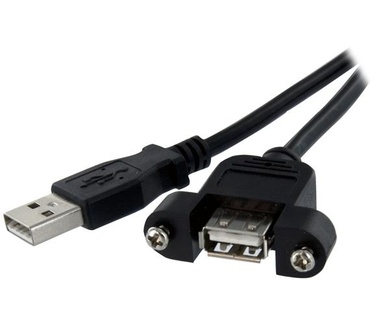 Startech.com 30 cm lange, paneelgemonteerde USB-kabel A naar A F/M