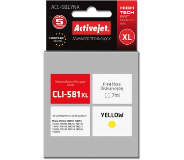Activejet ink for Canon CLI-581Y XL