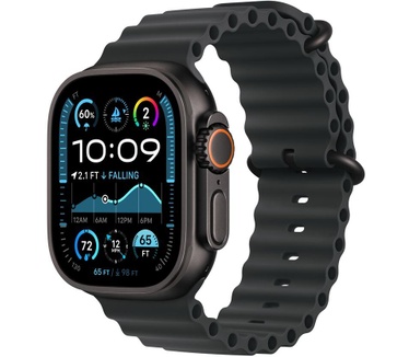 Apple Watch Ultra 2, Ocean-bandje, Zwart (Zwart)
