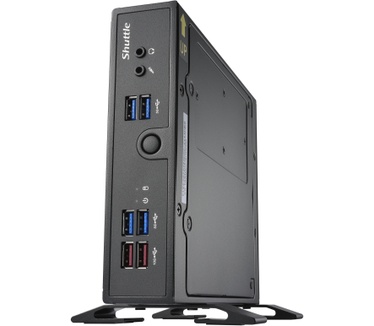 Shuttle XPC slim XPC slim Barebone DS50U7, i7-1355U, 2x LAN (1x 2.5Gbit ,1x 1Gbit), 1xCOM,1xHDMI,1xDP, 1x VGA, ventilatorloos , 24/7 permanent gebruik. Type behuizing: 1,3L maat pc, Type product: Mini PC barebone. BIOS type: UEFI AMI. Ondersteunde geheuge