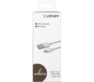 eStuff 1m microUSB- USB A m/m