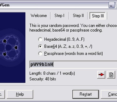 PWGen 1.40 screenshot