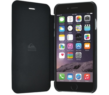 Quiksilver stijlvolle iPhone flip case met logo - zwart