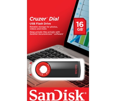 Sandisk Cruzer Dail 16GB Zwart