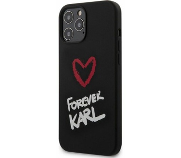 Karl Lagerfeld Forever Karl Case iPhone 12 Pro Max (6.7") - Zwart Zwart