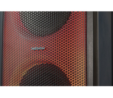Medion LIFE E61400 partyspeaker, LC-display, Bluetooth 5.0, Karaoke, Eenvoudig te transporteren, 2 x 22 W RMS