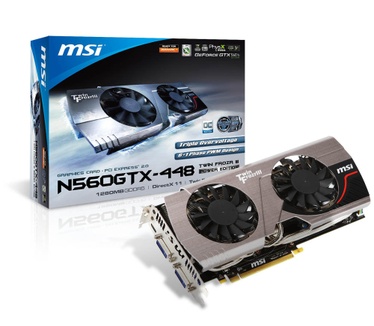 MSI Geforce GTX560 TI 448 Twin Frozr 3 Power Edition