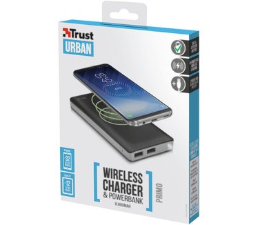Trust Primo Wireless Charging Powerbank 8000 mAh