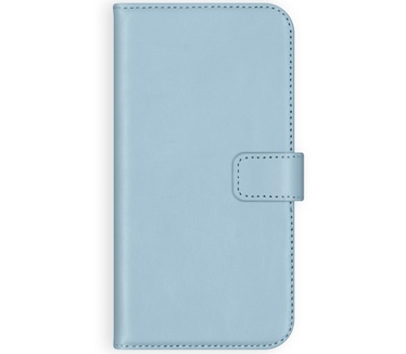 Selencia Echt Lederen Bookcase Samsung Galaxy A42 - Lichtblauw