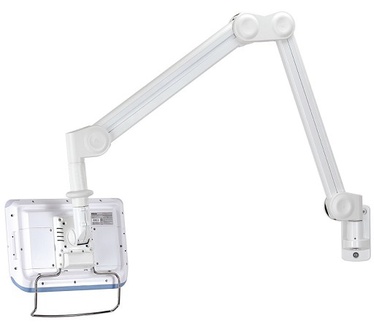 Newstar Medical Monitor Wall Mount (Full Motion gas spring) for 10"-27" Screen - Grey