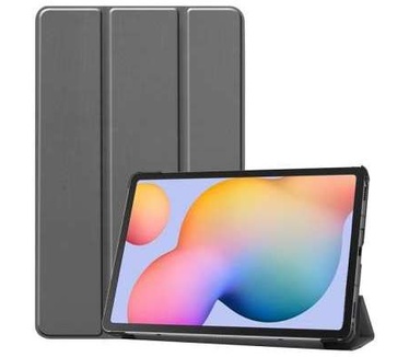 qMust Samsung Galaxy Tab S6 Lite Smart Tri-Fold Case - Grijs