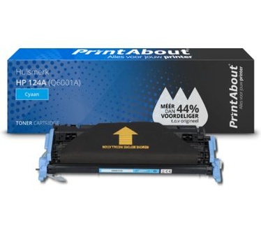 PrintAbout Huismerk HP 124A (Q6001A) Toner Cyaan