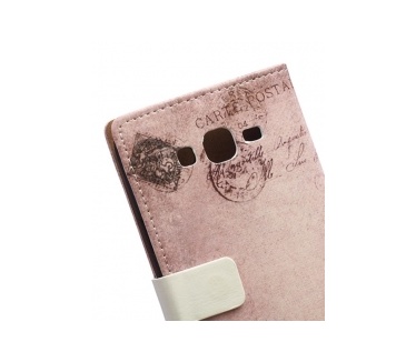 Merkloos Samsung Galaxy J5 Cute USA Cat Leather Stand Hoesje