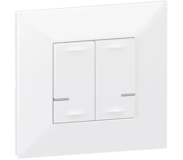 Legrand Valena Next with Netatmo RF-bedieningswip voor verlichting 2x ON/OFF Wit