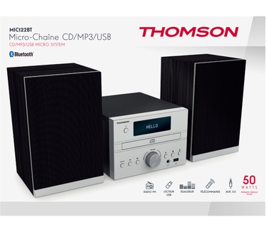 Thomson Microsysteem met bluetooth, FM radio, USB en Aux