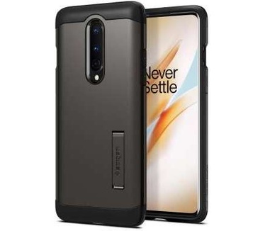 Spigen OnePlus 8 Pro Hoesje Tough Armor Grijs