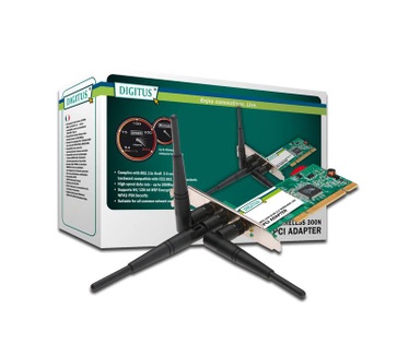 Digitus Wireless LAN PCI adapter, 300Mbps