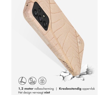 Selencia Aurora Fashion Backcover Samsung Galaxy A33 - Duurzaam hoesje - 100% gerecycled - Earth Leaf Beige