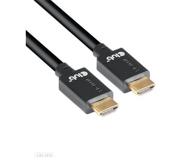 Club 3D Ultra High Speed HDMI 2.1 Kabel 10K 120Hz 48Gbps Male/Male 2 meter (CAC-1372) Zwart