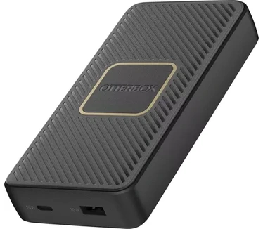 Otterbox - Draadloze voedingsbank - 15000 mAh - 18 Watt - 3 A - Apple Fast Charge, Huawei Fast Charge, PE 2.0+, PD 2.0, PD 3.0, AFC, SFCP, PE 1.1+ - 2 uitgangsaansluitingen (USB, USB-C) - zwart