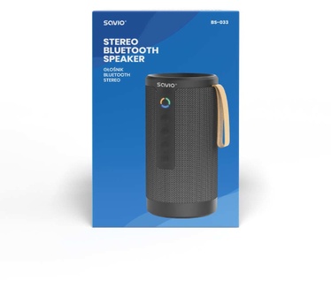 Savio BS-033 portable bluetooth wireless speaker 10W black
