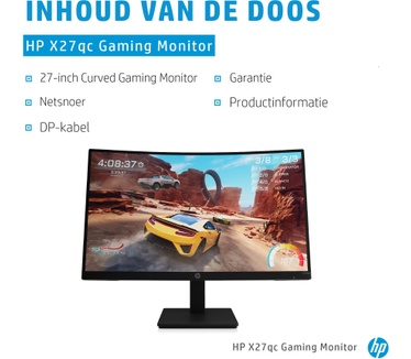 HP X27qc Zwart