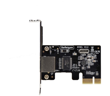 Startech.com 1-Port Gigabit PCIe Ethernet Adapter Kaart, Low-Profile Netwerkkaart, 10/100/1000Mbps PCI Express NIC, Realtek RTL8111H, Windows en Linux, TAA
