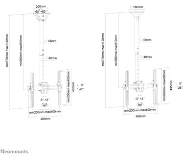Neomounts by Newstar flatscreen plafondsteun