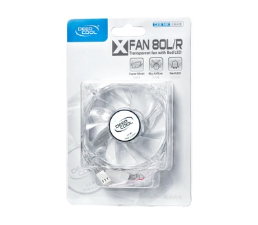 DeepCool XFAN 80MM Red, 80mm