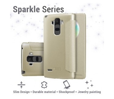 Nillkin Leather Case LG G4 Stylus - Sparkle Series - Gold