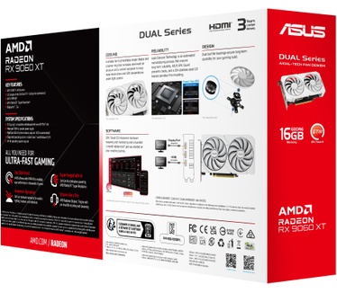 ASUS DUAL-RX9060XT-16G-WHITE
