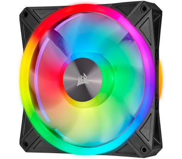 Corsair iCUE QL140 RGB 140mm PWM Dual Fan Kit with Lighting Node CORE, 140mm