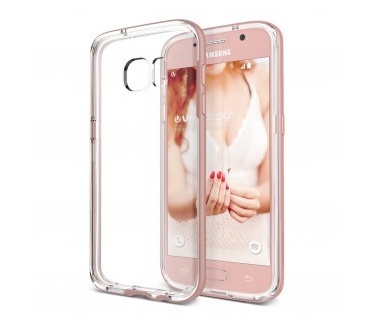 Verus Crystal Bumper Samsung Galaxy S7 Case - Rose Gold