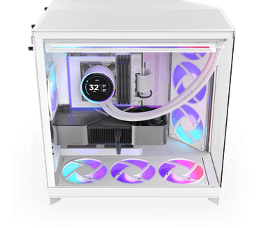 NZXT H9 Flow RGB+ (2025) Wit