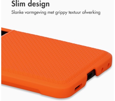 Accezz Grid Backcover voor de Samsung Galaxy Z Flip 8 - Oranje