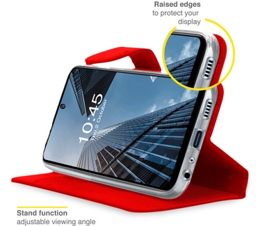 Accezz Wallet Softcase Bookcase Samsung Galaxy A72 - Rood (Galaxy A72) Rood