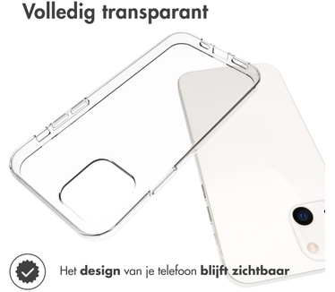Accezz Clear Backcover iPhone 13 - Transparant