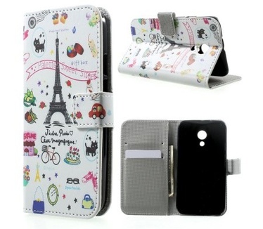 qMust Motorola Moto G (2014) Wallet Case met stand (Sweet)