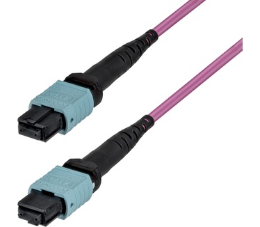 Startech.com 3m MTP®/MPO Glasvezelkabel, 12F Type-B, OM4 Multimode MTP/PC Female Fiber Patchkabel, 50/125µm, OFNP Plenum, MTP-12 Glasvezel Jumperkabel