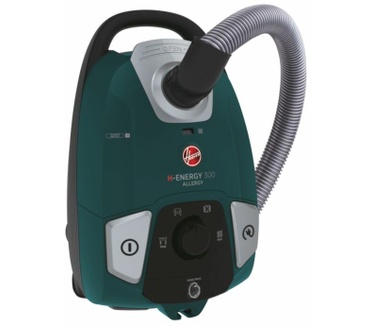 Hoover H-Energy 300 HE330ALG 011 Cylinder Stofzuiger, Met Zak, Cylinder, 3.5L Capaciteit, 850W, Actieradius 9.5m, All Floors borstel, Groen
