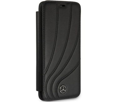 Mercedes-Benz New Organic II Leather Case Samsung Galaxy S9 Zwart  Zwart