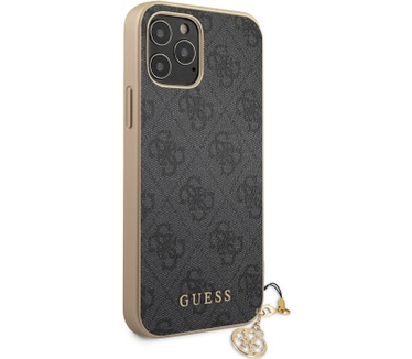 Guess 4G Charms Hard Case Apple iPhone 12 Pro Max (6.7") - Grijs  Grijs