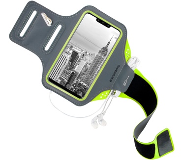 Mobiparts Comfort Fit Sport Armband Huawei Mate 20 Lite Neon Green