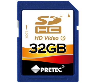 Pretec 32GB SDHC Card Class 16
